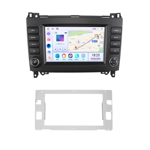 7-Zoll-HD-Touchscreen für 2004 2005 2006–2012 BENZ B200 A-KLASSE W169 B-KLASSE W245, GPS-Navi, Bluetooth, Autoradio-Reparaturunterstützung, HD-Digitalfernsehen