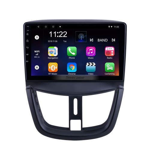 9 Zoll Android 13.0 für 2008 2009 2010-2014 Peugeot 207 Radio mit HD-Touchscreen GPS-Navigation Bluetooth-Unterstützung Carplay DAB+ OBD2