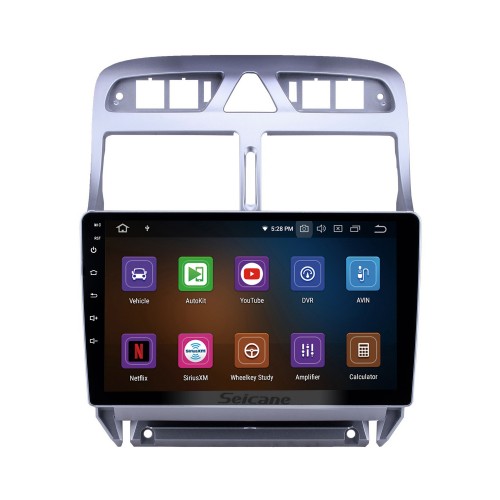 9 Zoll Android 13.0 für 2007-2013 Peugeot 307 GPS Navigationsradio mit Bluetooth HD Touchscreen Unterstützung TPMS DVR Carplay Kamera DAB+