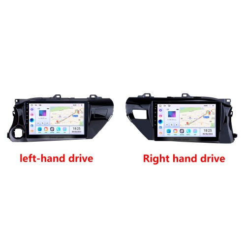OEM HD Touchscreen 10,1 Zoll Android 14.0 Radio für 2016–2018 Toyota Hilux Bluetooth GPS Navi Head Unit Lenkradsteuerung WIFI Mirror Link TPMS USB FM