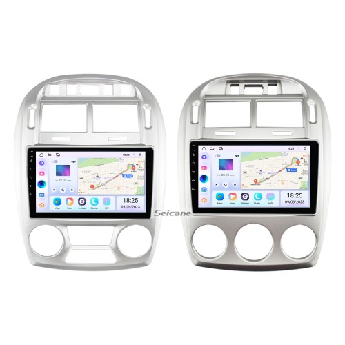 9 Zoll Android 14.0 für 2005-2006 KIA CERATO Manuelles AC-Stereo-GPS-Navigationssystem mit Bluetooth OBD2 DVR TPMS-Rückfahrkamera