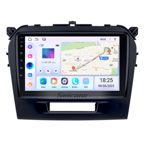 9 Zoll HD Touchscreen Android 13.0 2015 2016 SUZUKI VITARA Radio Bluetooth GPS Navigation Autoradio mit OBD2 WIFI Rückfahrkamera Spiegel Link Lenkradsteuerung