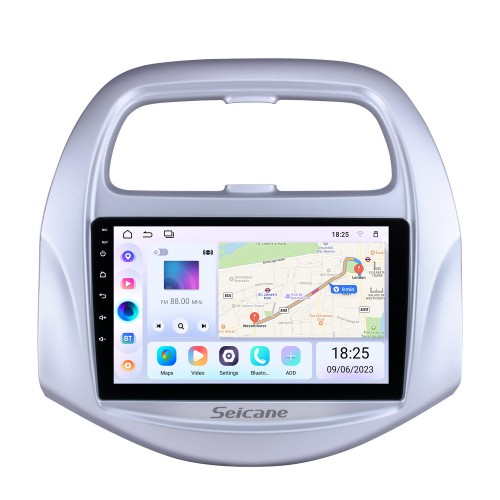2018 Chevy Chevrolet SPARK Android 14.0 HD Touchscreen 9 Zoll Bluetooth GPS Navi Head Unit Autoradio mit AUX WIFI Lenkradsteuerung CPU-Unterstützung Rückfahrkamera DVR OBD