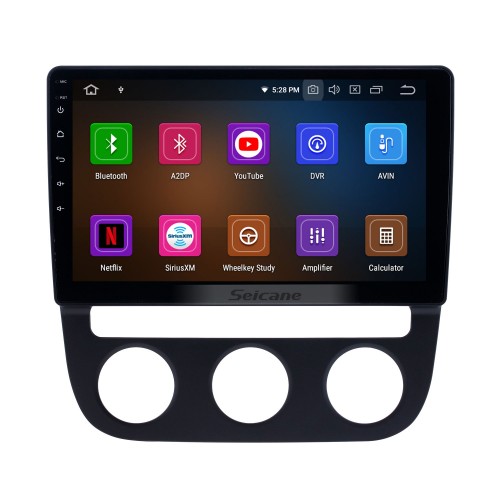 10,1 Zoll Android 13.0 GPS Navigationsradio für 2006-2010 VW Volkswagen Sagitar Auto A/C mit HD Touchscreen Carplay Bluetooth Unterstützung 1080P