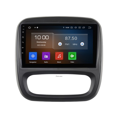 Carplay 9 Zoll Android 13.0 Radio für 2014-2018 RENAULT TRAFIC OPEL VIVARO GPS-Navigation Android Auto-Unterstützung DAB+ OBDII WiFi Lenkradsteuerung