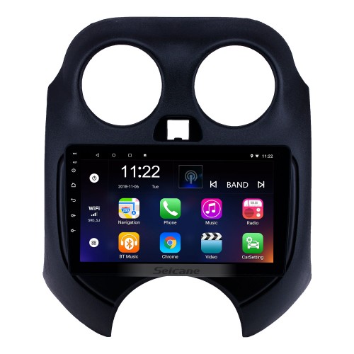 HD Touchscreen 9 Zoll Android 13.0 GPS Navigationsradio für 2010 NISSAN MARCH mit Bluetooth USB WIFI AUX Unterstützung DVR Carplay SWC OBD Rückfahrkamera