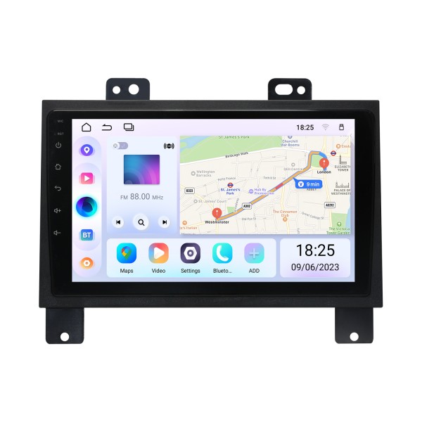 9 Zoll Android 14.0 für 2018 MAXUS V80 HD Touchscreen Carplay Radio GPS-Navigationssystem Unterstützung Bluetooth OBD2 DVR WiFi Lenkradsteuerung