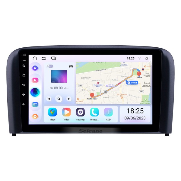 OEM 9 Zoll Android 14.0 Radio für 2004-2006 Volvo S80 Bluetooth Wifi HD Touchscreen GPS Navigation USB AUX Unterstützung Carplay DVR OBD Digital TV