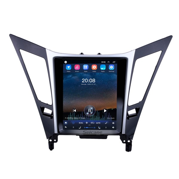 HD Touchscreen 9,7 Zoll Radio für Hyundai Sonata 2011-2015 mit Android 10.0 Integrierte Carplay GPS Navigation Bluetooth 4G/WIFI Unterstützung DAB+ Lenkradsteuerung
