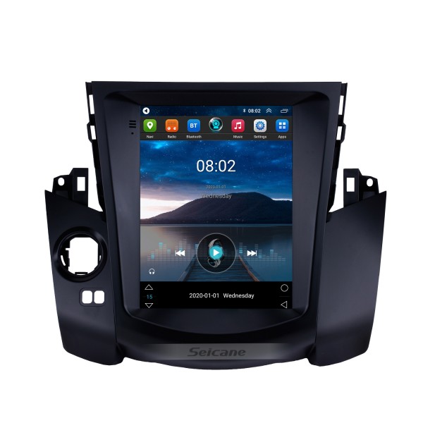 Android 10.0 9,7-Zoll-HD-Touchscreen für Toyota RAV4 2008 2009 2010 2011 GPS-Navigationsradio Bluetooth AUX WIFI-Unterstützung 4G Carplay OBD2 SWC DVR Digital-TV-Rückfahrkamera
