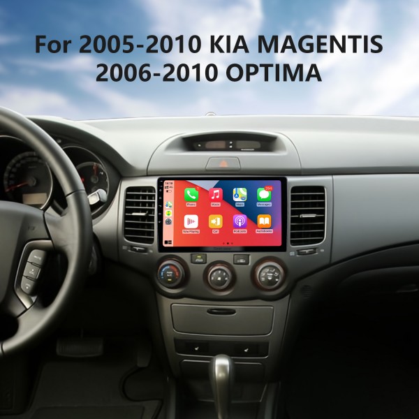 9 Zoll Android 13.0 für 2005-2010 KIA MAGENTIS 2006-2010 OPTIMA GPS-Navigationsradio mit Bluetooth HD Touchscreen-Unterstützung TPMS DVR Carplay-Kamera DAB+