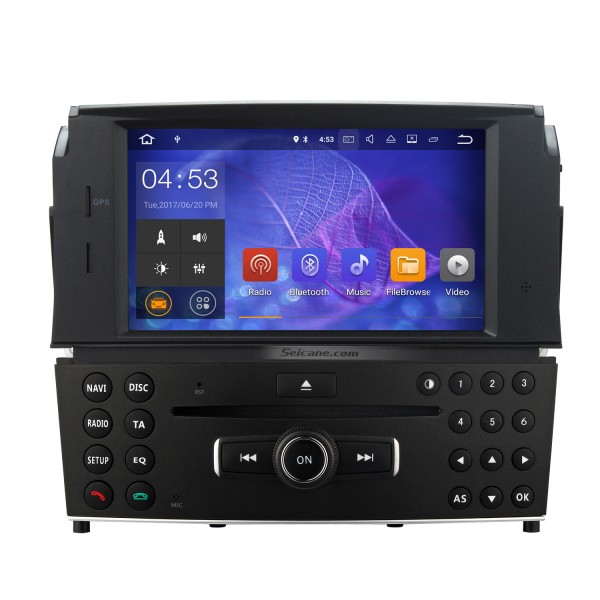 6,2 Zoll Android 11.0 Radio GPS Navigation DVD-Player für 2007–2011 Mercedes Benz C-Klasse W204 C180 C200 C220 C230 C240, unterstützt USB Bluetooth Musik 1080P Video WIFI OBD2 DVR