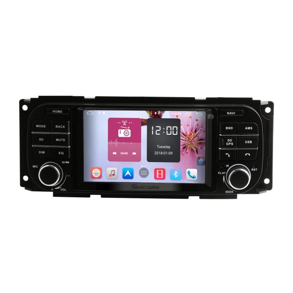 5 Zoll Android 12.0 HD Touchscreen Radio für 2003-2006 Jeep Wrangler mit GPS Navigationssystem DVR WIFI OBD2 Bluetooth Lenkradsteuerung Spiegelverbindung 1080P TV USB