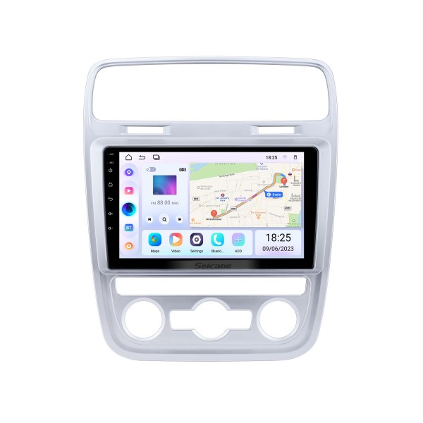 9 Zoll HD Touchscreen Android 14.0 Für 2015 VW Volkswagen Scirocco Auto A/C Autoradio mit Bluetooth GPS Navigationssystem Carplay