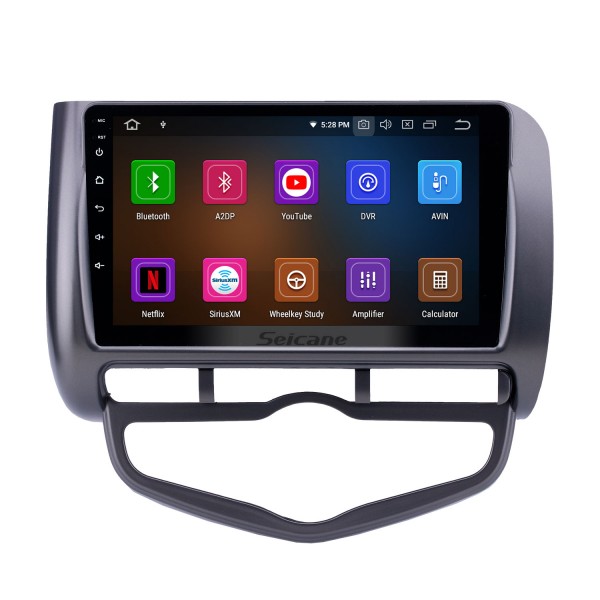 Android 13.0 8-Zoll-GPS-Navigationsradio für 2006 Honda Jazz City Auto AC RHD mit HD-Touchscreen Carplay AUX Bluetooth-Unterstützung DVR TPMS