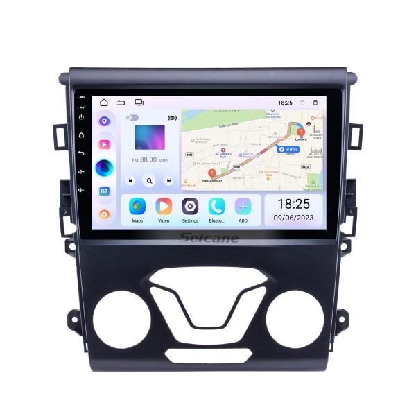 Android 13.0 9 Zoll All-in-One 2012 2013 2014 Ford Mondeo Aftermarket GPS Navigation Auto Audio System WiFi Bluetooth Radio Tuner TV AUX Unterstützung DVR Rückfahrkamera Lenkradsteuerung