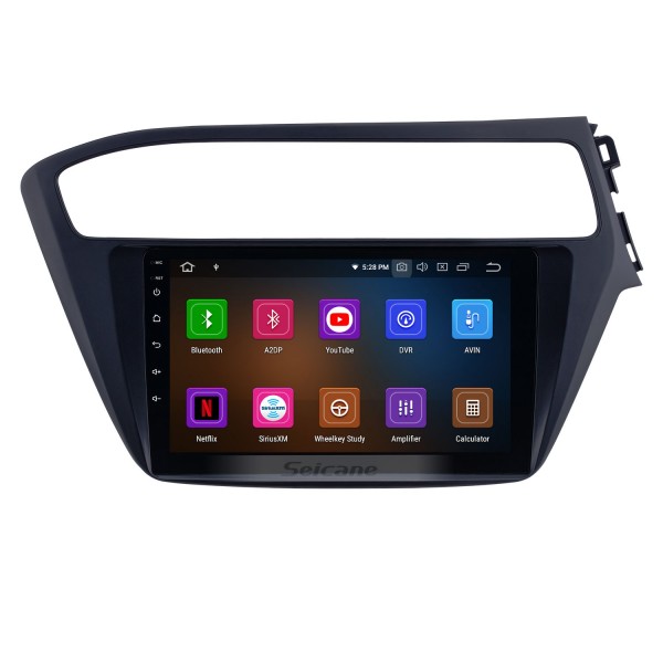 9 Zoll Android 13.0 Radio für 2018-2019 Hyundai i20 RHD mit GPS Navigation HD Touchscreen Bluetooth Carplay Audiosystem unterstützt Rückfahrkamera TPMS