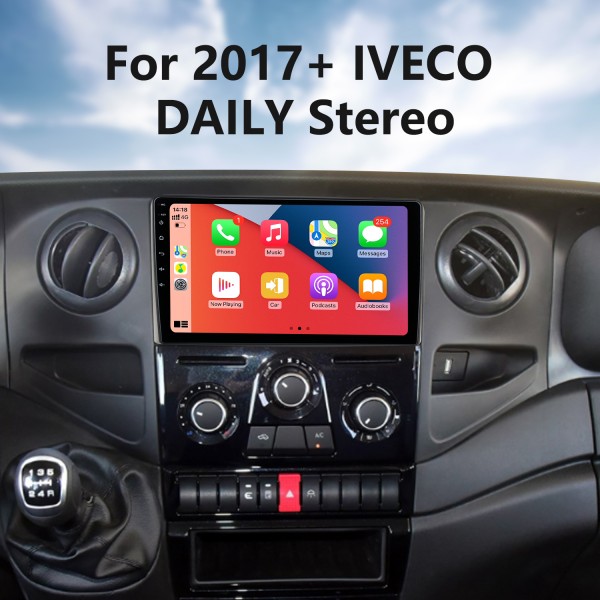 HD-Touchscreen 9 Zoll Android 13.0 für 2017 2018 2019 2020+ IVECO DAILY Radio GPS-Navigationssystem Bluetooth Carplay-Unterstützung Rückfahrkamera