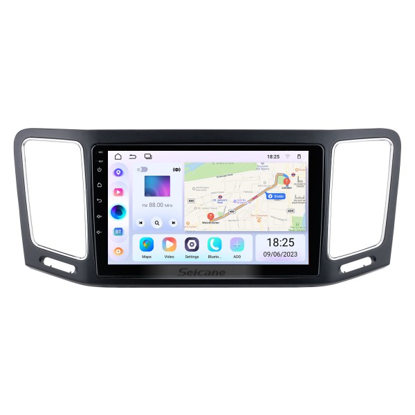 9 Zoll Android 14.0 für 2011-2018 VOLKSWAGEN SHARAN Radio GPS Navigationssystem mit HD Touchscreen Bluetooth Unterstützung Carplay OBD2