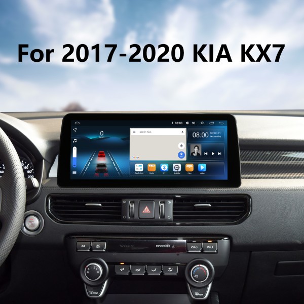 HD Touchscreen Stereo Android 12.0 Carplay 12,3 Zoll für 2017 2018-2020 KIA KX7 Radioersatz mit GPS-Navigationsunterstützung Rückfahrkamera WIFI