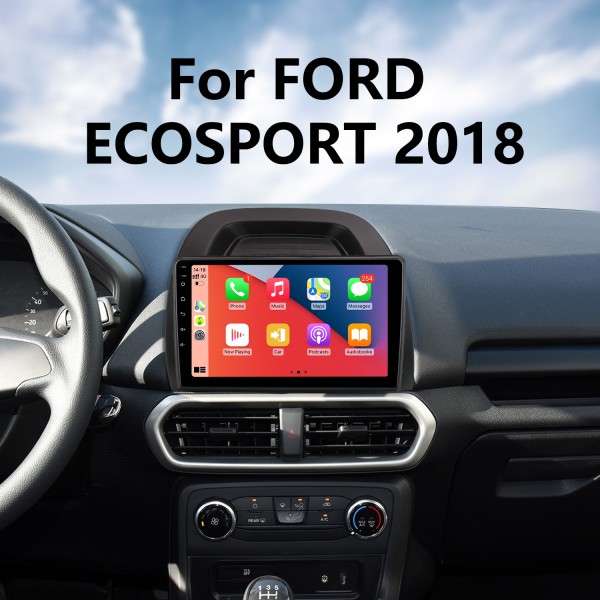 10,1 Zoll Android 14.0 für 2018 FORD ECOSPORT Radio-GPS-Navigationssystem mit HD-Touchscreen, Bluetooth-Unterstützung, Carplay OBD2