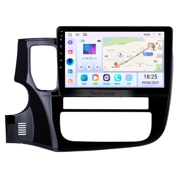 10,1 Zoll OEM Android 13.0 Radio GPS Navigationssystem für 2017 MITSUBISHI Outlander LHD mit Bluetooth HD Touchscreen TPMS DVR OBD II Rückfahrkamera AUX WiFi