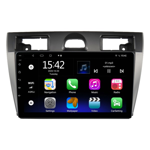 9 Zoll Android 13.0 für 2006-2011 FORD FIESTA Radio GPS-Navigationssystem mit HD-Touchscreen Bluetooth-Unterstützung Carplay OBD2BD