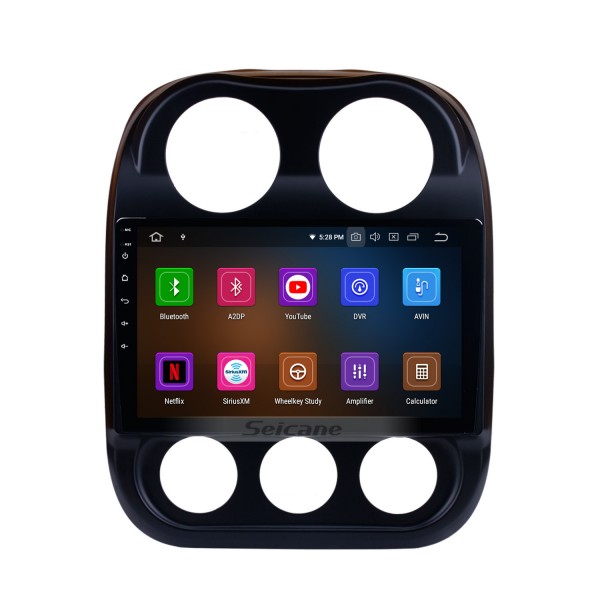 10,1 Zoll Android 13.0 1024 * 600 Touchscreen 2014 2015 Jeep Compass und 2016 JEEP PATRIOT Auto GPS-Navigationssystem mit OBD2 DVR 4G WIFI Lenkradsteuerung Rückfahrkamera Spiegelverbindung