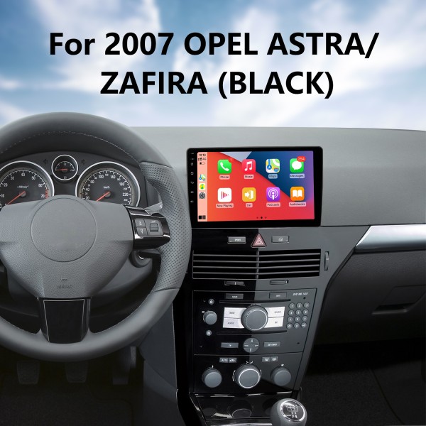 9 Zoll Android 13.0 Für OPEL ASTRA ZAFIRA BLACK 2007 HD Touchscreen Radio GPS Navigationssystem Unterstützung Bluetooth Carplay OBD2 DVR 3G WiFi Lenkradsteuerung WiFi