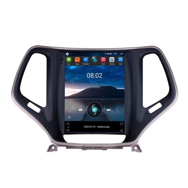 9,7 Zoll HD Touchscreen 2016 2017 2018 Jeep Cherokee Android 10.0 Radio GPS Navigation Bluetooth Musik USB WIFI Audiosystem Unterstützt DVR OBD2 TPMS Digital TV