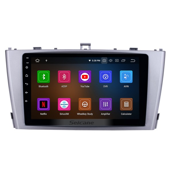 OEM Style Android 13.0 9 Zoll GPS Navi System Haupteinheit für 2009-2013 Toyota AVENSIS FM Radio RDS WIFI Bluetooth USB AUX Unterstützung DVR DVD Player Rückfahrkamera SWC 1080P