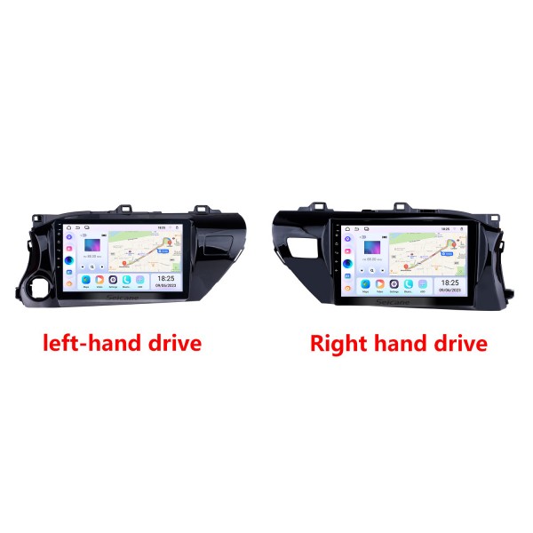 OEM HD Touchscreen 10,1 Zoll Android 14.0 Radio für 2016–2018 Toyota Hilux Bluetooth GPS Navi Head Unit Lenkradsteuerung WIFI Mirror Link TPMS USB FM