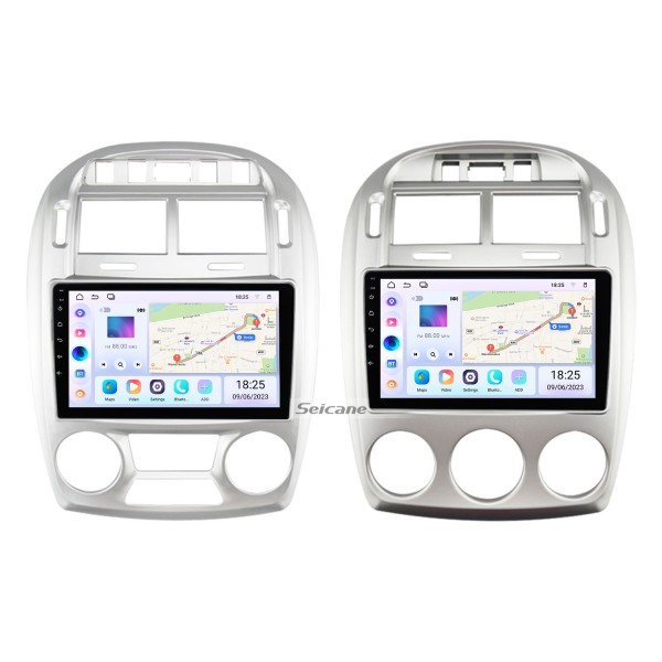 9 Zoll Android 14.0 für 2005-2006 KIA CERATO Manuelles AC-Stereo-GPS-Navigationssystem mit Bluetooth OBD2 DVR TPMS-Rückfahrkamera