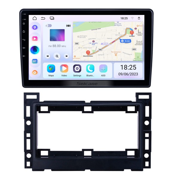 10,1 Zoll Android 13.0 GPS-Navigationsradio für 2005-2010 Chevy Chevrolet Pontiac Saturn mit HD-Touchscreen, Bluetooth-Unterstützung, Carplay