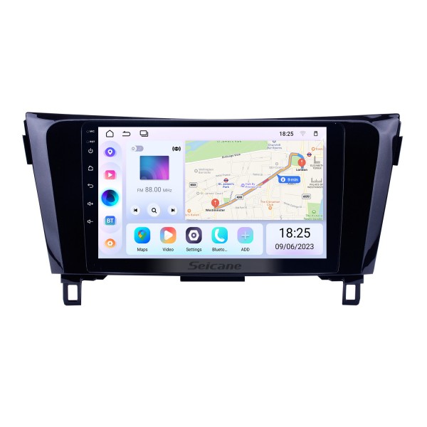 10,1 Zoll Android 13.0 GPS Radio Bluetooth Multimedia Navigationssystem für 2013 2014 Nissan X-Trail mit WiFi Mirror Link Touchscreen OBD2 Lenkradsteuerung Auto A/V USB SD