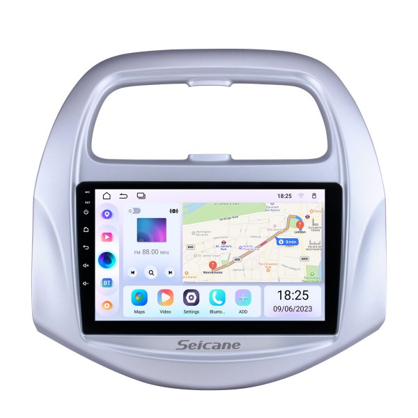 2018 Chevy Chevrolet SPARK Android 14.0 HD Touchscreen 9 Zoll Bluetooth GPS Navi Head Unit Autoradio mit AUX WIFI Lenkradsteuerung CPU-Unterstützung Rückfahrkamera DVR OBD