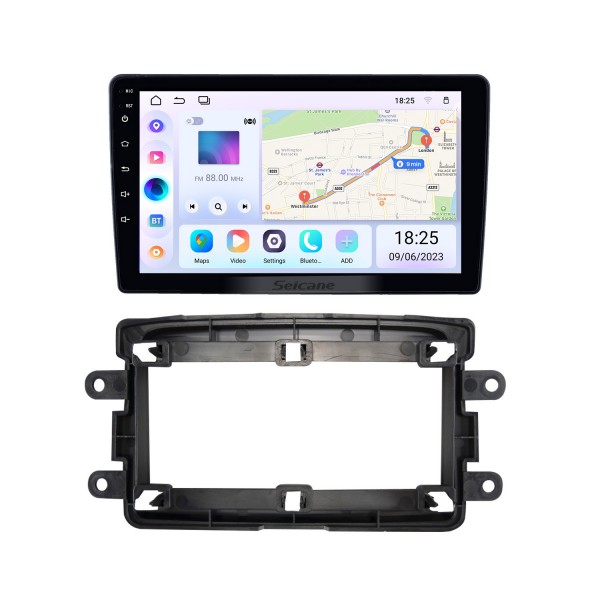 2014-2018 Renault Duster Android 14.0 Touchscreen 9 Zoll Bluetooth GPS Navigationsradio mit AUX-Unterstützung OBD2 SWC Carplay
