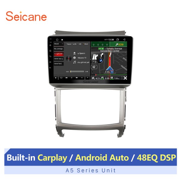 OEM 9 Zoll Android 14.0 für 2010 HYUNDAI VERACRUZ Radio GPS Navigationssystem mit HD Touchscreen Bluetooth Unterstützung Carplay OBD2 DVR TPMS