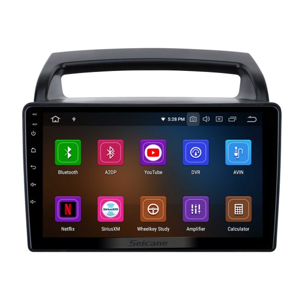 Android 13.0 9-Zoll-HD-Touchscreen-Autoradio für 2011 KIA VQ GPS-Navigation Bluetooth WIFI USB-Spiegelverbindung Unterstützung DVR OBD2 4G WiFi-Lenkradsteuerungs-Rückfahrkamera