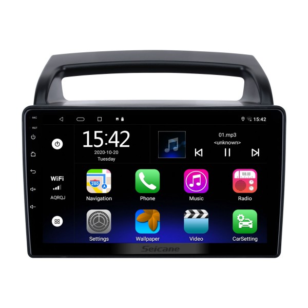 9 Zoll Kia Carnival VQ 2006-2014 Android 13.0 HD Touchscreen Radio GPS Navigationssystem mit Bluetooth Lenkradsteuerung Digital TV Mirror Link Rückfahrkamera TPMS