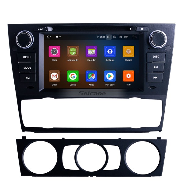 7 Zoll Für 2012 BMW 3er E90 Auto / Manuelles A / C-Radio Android 12.0 GPS-Navigationssystem mit Bluetooth HD Touchscreen Carplay-Unterstützung Digital TV