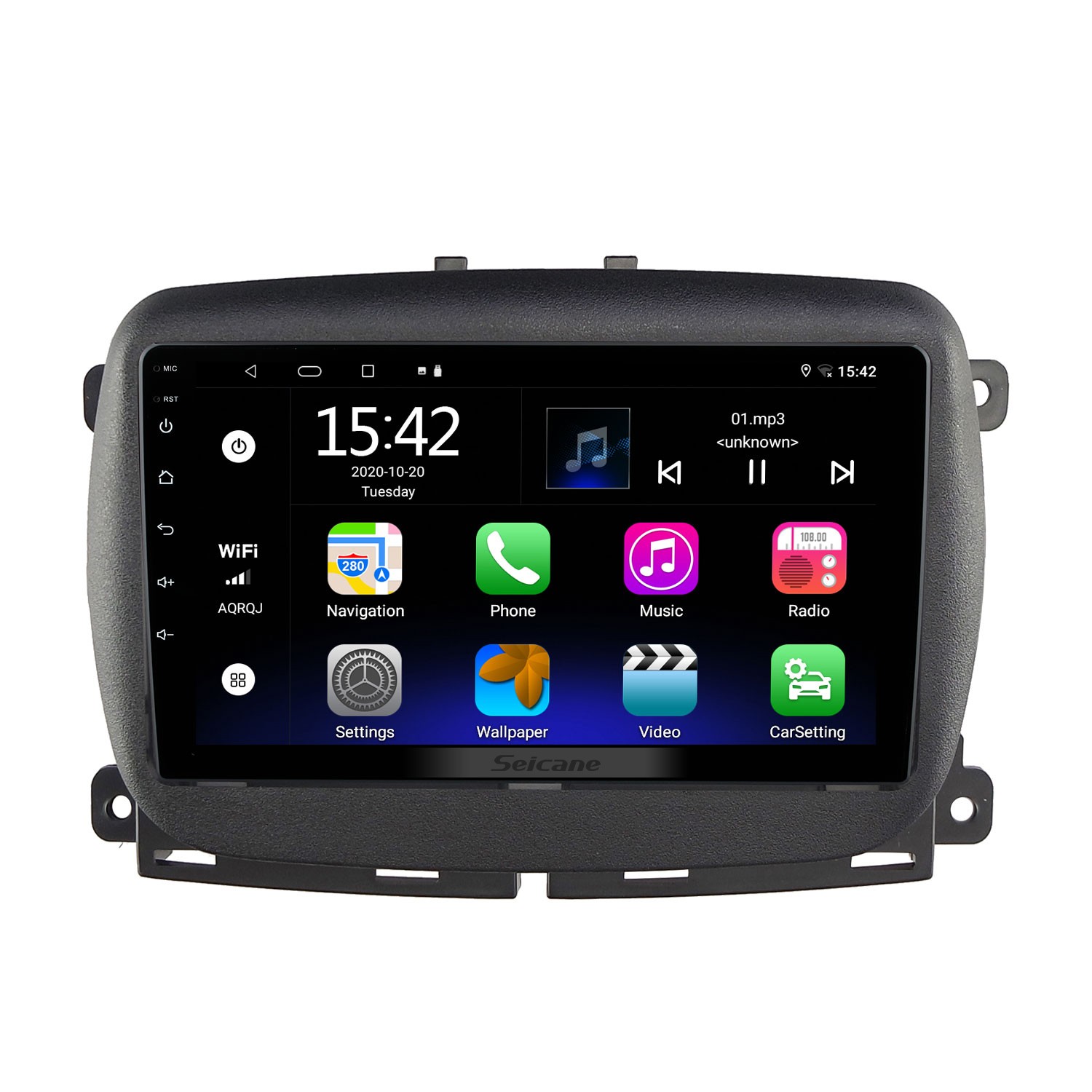9 Zoll HD Touchscreen für 2015+ FIAT 500 Radio Auto GPS Navigation