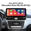 Carplay Android 10.0 für 2013 2014 2015 Mercedes ML GL W166 NTG4.5 Radio GPS Navigationssystem mit 8,8 Zoll HD Touchscreen Bluetooth Unterstützung HD Digital TV