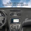  7 Zoll Carplay Radio Android 14.0 für 2001 2002 2003 2004 Mercedes SL R230 SL350 SL500 SL55 SL600 SL65 Autoradio Touchscreen Head Unit mit Bluetooth USB AUX WIFI unterstützt DAB+ OBD2 DVR