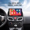 9 Zoll Android 13.0 für 2010-2013 GREAT WALL M1 GPS Navigationsradio mit Bluetooth HD Touchscreen Unterstützung TPMS DVR Carplay Kamera DAB+