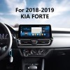 Android 12.0 Carplay 12,3 Zoll Full-Fit-Bildschirm für 2018 2019 KIA FORTE GPS-Navigationsradio mit Bluetooth