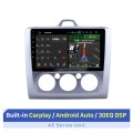 9-Zoll-HD-Touchscreen GPS-Navigationssystem Android 10.0 Für 2004 2005 2006 2007 2008 2009 2010 2011 Ford Focus EXI MT 2 3 Mk2 / Mk3 Manuelle Klimaanlage Radio Bluetooth Musik Autoradio Wifi Lenkradsteuerung