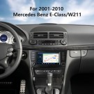 Carplay-Radio 7 Zoll Android 14.0 Touchscreen GPS-Navigation für 2001 2002 2003-2010 Mercedes Benz E W211 mit Bluetooth WIFI-Unterstützung SWC TPMS