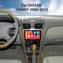 9 Zoll Android 13.0 für NISSAN SUNNY 2004-2010 Radio GPS Navigationssystem mit HD Touchscreen Bluetooth Unterstützung Carplay OBD2