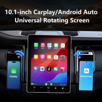 10,1 Zoll für Universal-Radio von Toyota, Hyundai, Kia, Nissan, Volkswagen, Suzuki, Honda mit HD-Bildschirm, um 180 ° drehbar, GPS-Navigation, Bluetooth, WIFI-Unterstützung, Carplay, DVR, SWC